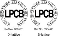 The Barricade grille has a Security Rating Classification 1 from the Loss Prevention Certification Board LPCB badges for the Barricade grille