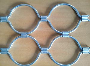 close up detail of steel rods in o-shape for armourshield shutter