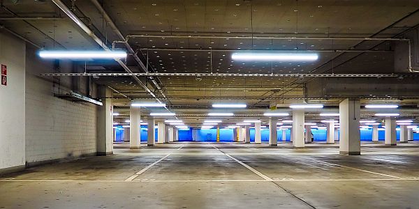 underground parking garage