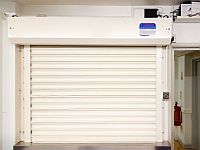 Fire shutter in South Devon College